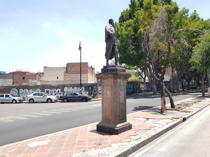 Mariano Escobedo Marker and statue. Click for full size. Mariano Escobedo Marker and statue image. Click for full size.