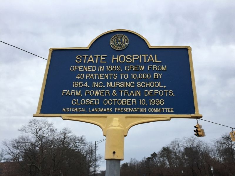 State Hospital Marker image. Click for full size.