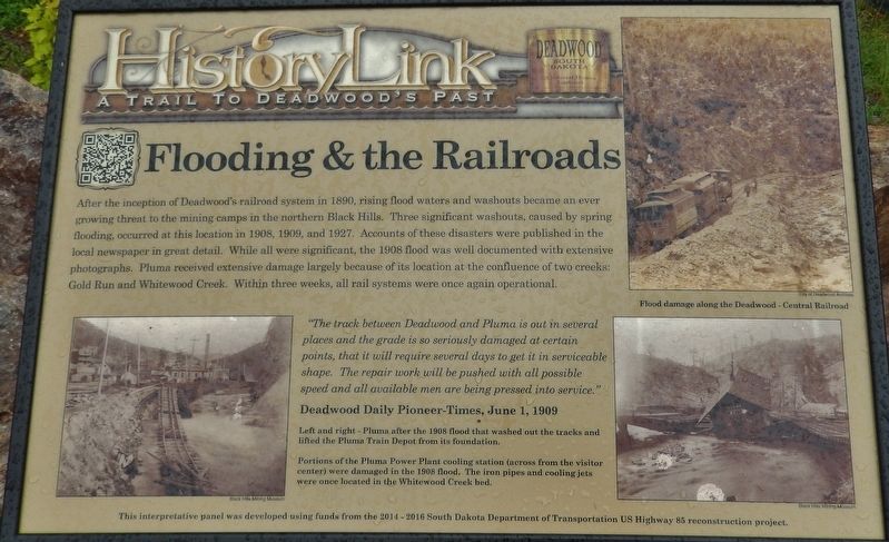 Flooding & The Railroads Marker image. Click for full size.