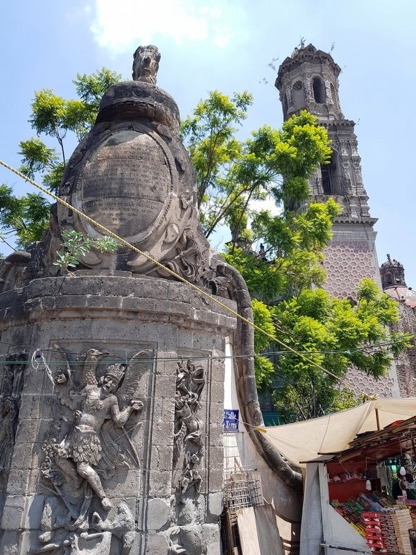 The Temple of San Hipólito Marker. Click for full size. The Temple of San Hipólito Marker image. Click for full size.