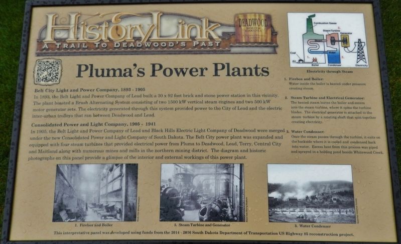 Pluma's Power Plants Marker. Click for full size. Pluma's Power Plants Marker image. Click for full size.