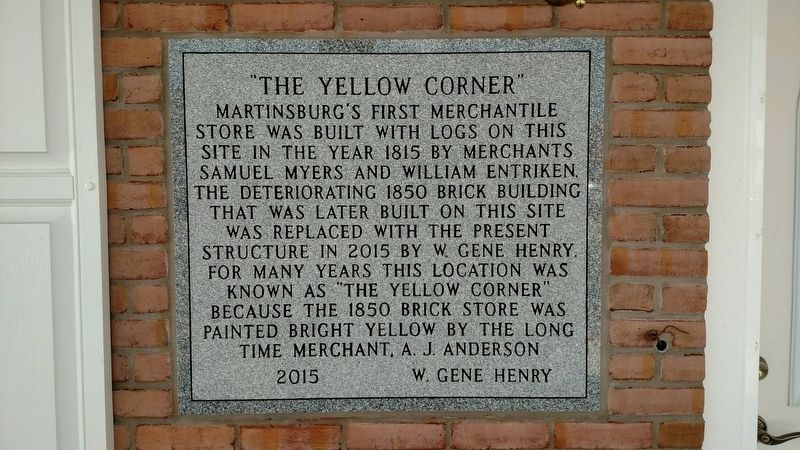 The Yellow Corner Marker. Click for full size. The Yellow Corner Marker image. Click for full size.