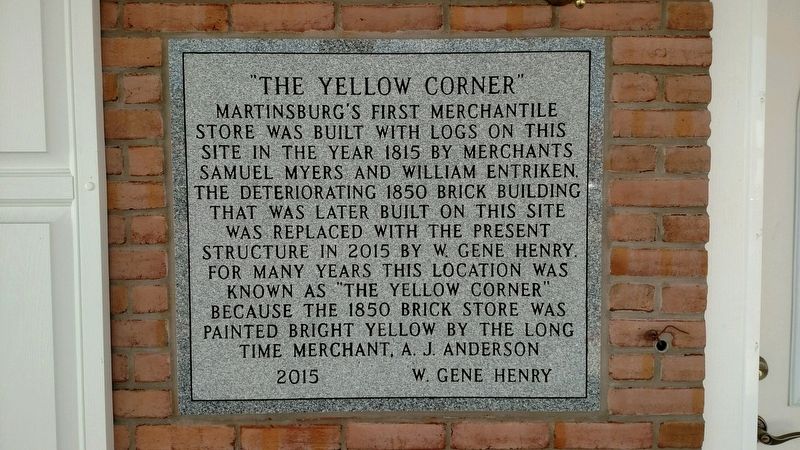 The Yellow Corner Marker image. Click for full size.