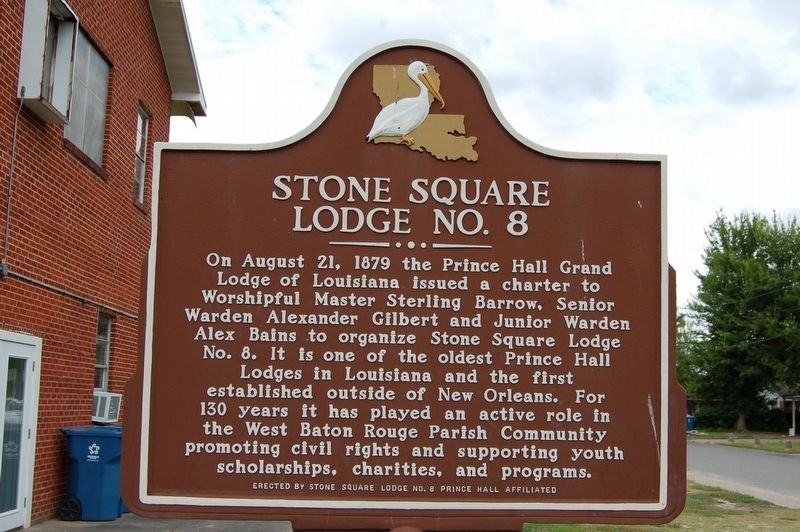 Stone Square Lodge No. 8 Marker image. Click for full size.