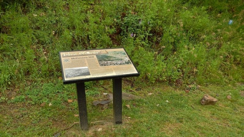 McGovern Hill Marker (<i>wide view</i>) image. Click for full size.