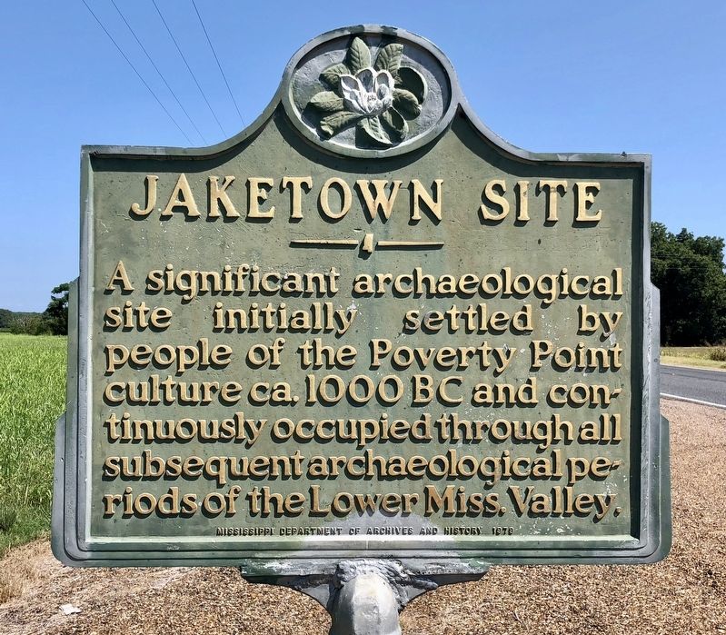 Jaketown Site Marker image. Click for full size.