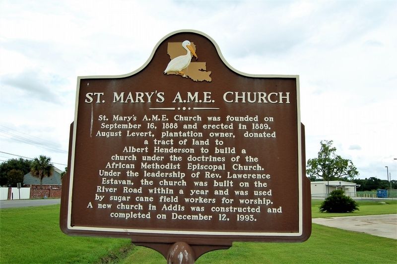 St. Mary's A.M.E. Church Marker. Click for full size. St. Mary's A.M.E. Church Marker image. Click for full size.