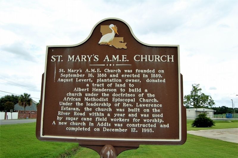 St. Mary's A.M.E. Church Marker image. Click for full size.