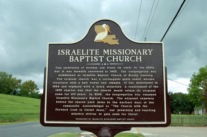 Israelite Missionary Baptist Church Marker image. Click for full size.