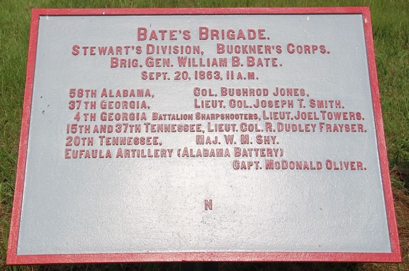 Bates Brigade Marker image. Click for full size.