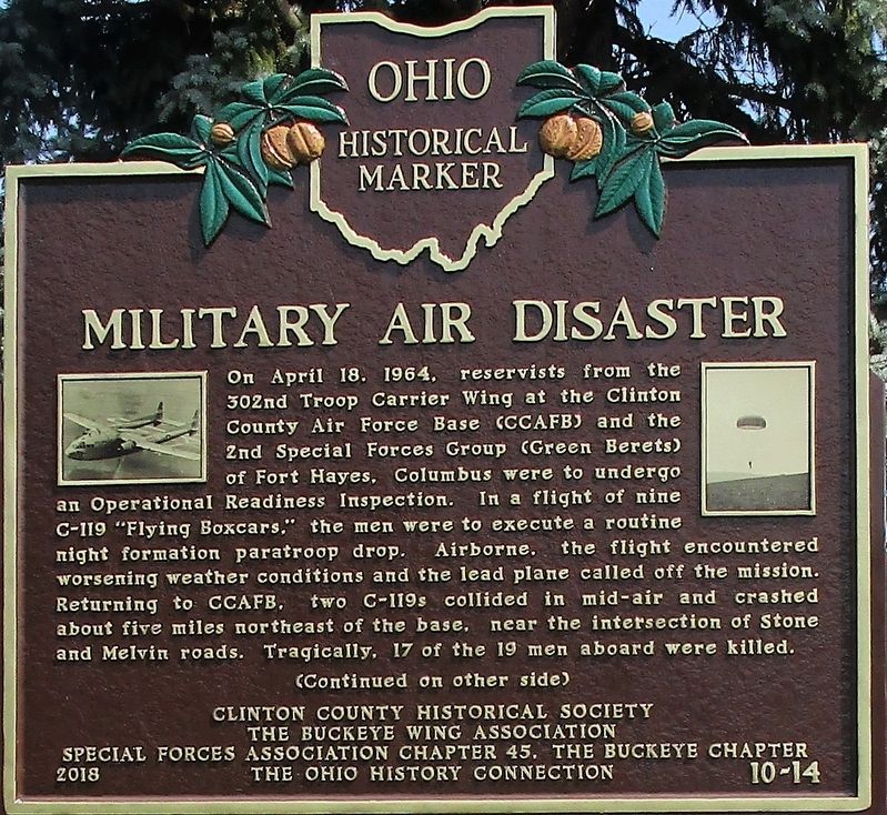 Military Air Disaster Marker. Click for full size. Military Air Disaster Marker image. Click for full size.