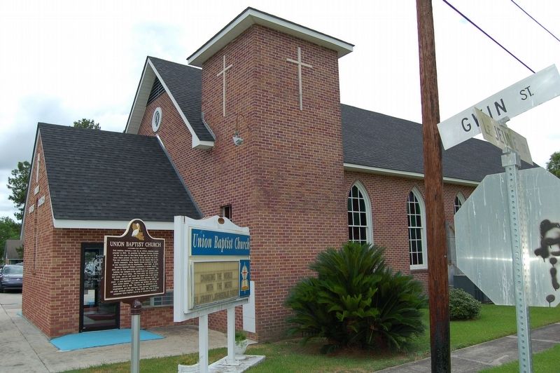 Union Baptist Church Marker. Click for full size. Union Baptist Church Marker image. Click for full size.