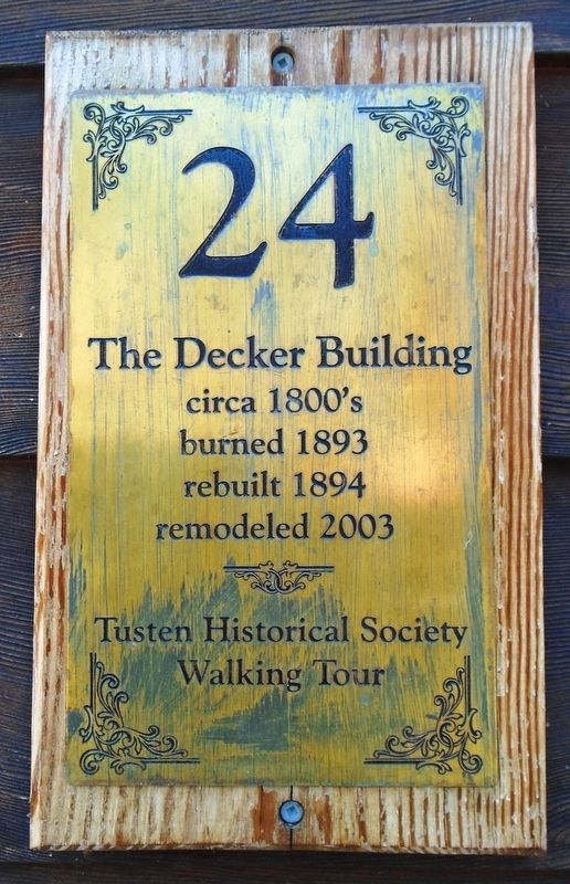 The Decker Building Marker image. Click for more information.