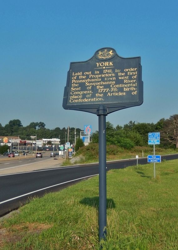 York Marker (<i>tall view</i>). Click for full size. York Marker (<i>tall view</i>) image. Click for full size.