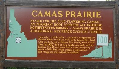 Camas Prairie Marker image. Click for full size.