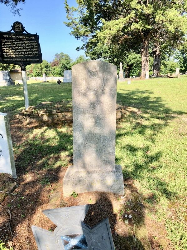 Gen. John Porter McCown Marker and grave marker. image. Click for full size.