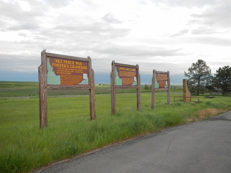 Nez Perce War - Foster''s Gravesite Marker image. Click for full size.