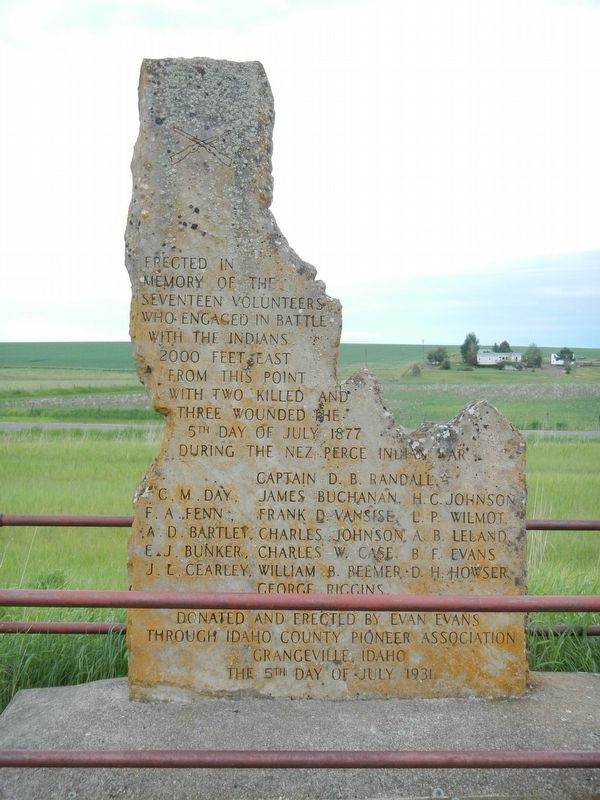 Seventeen Volunteers Marker. Click for full size. Seventeen Volunteers Marker image. Click for full size.