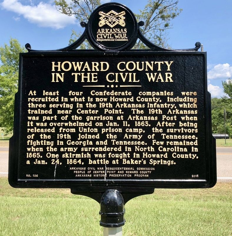 Howard County in the Civil War Marker image. Click for full size.