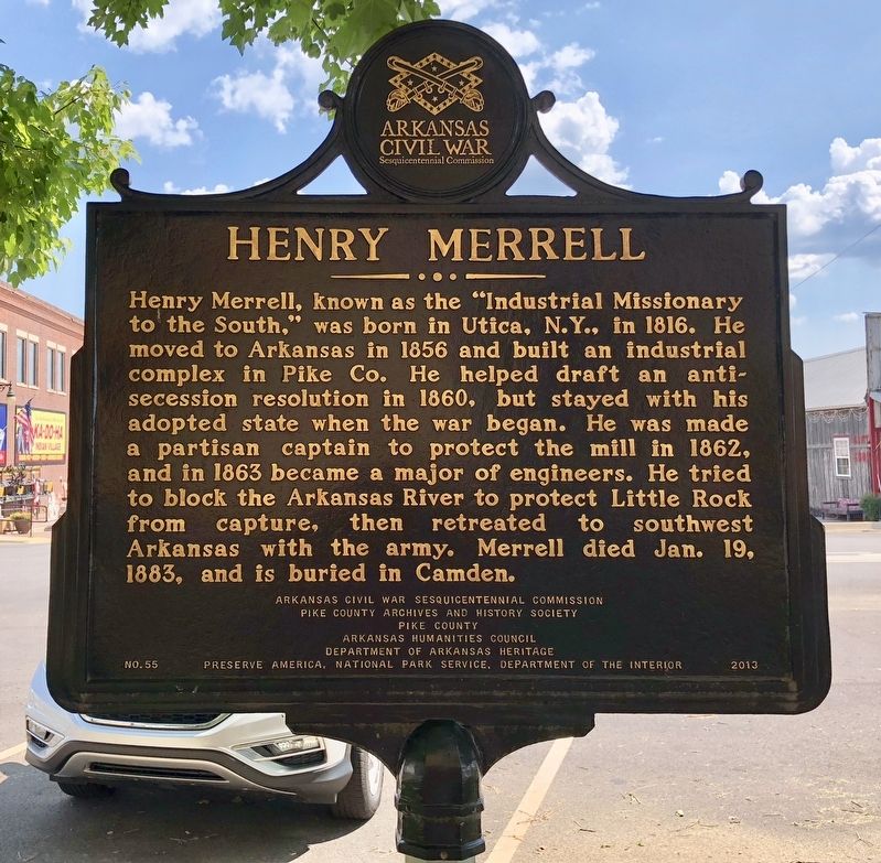 virtuel debitor boks Henry Merrell / Royston Factory Mill Historical Marker