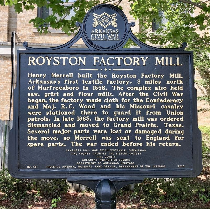Royston Factory Mill Marker image. Click for full size.