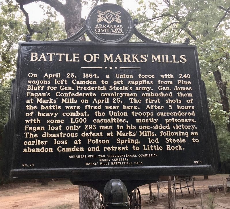 Battle of Marks' Mills Marker image. Click for full size.