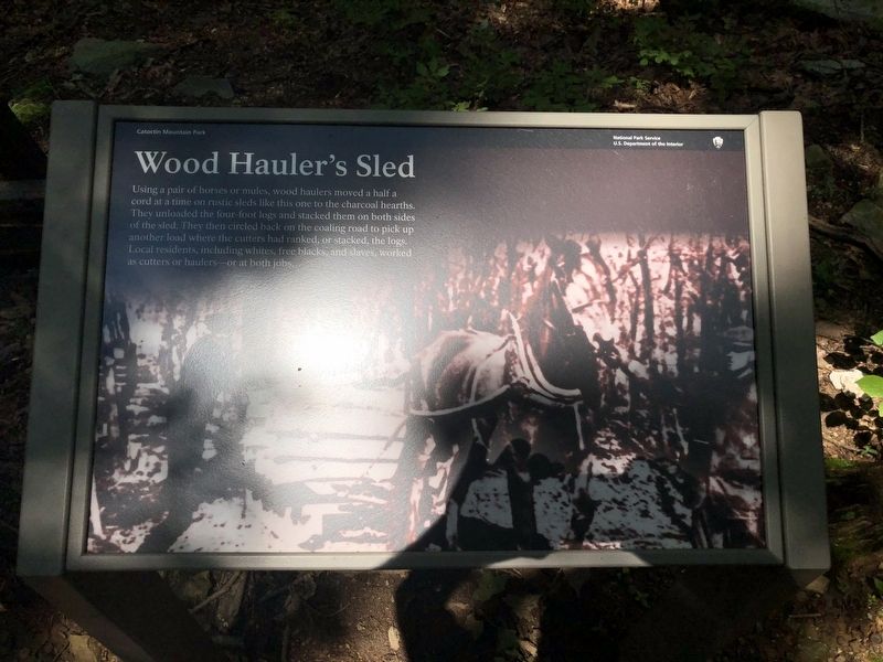 Wood Hauler's Sled Marker image. Click for full size.