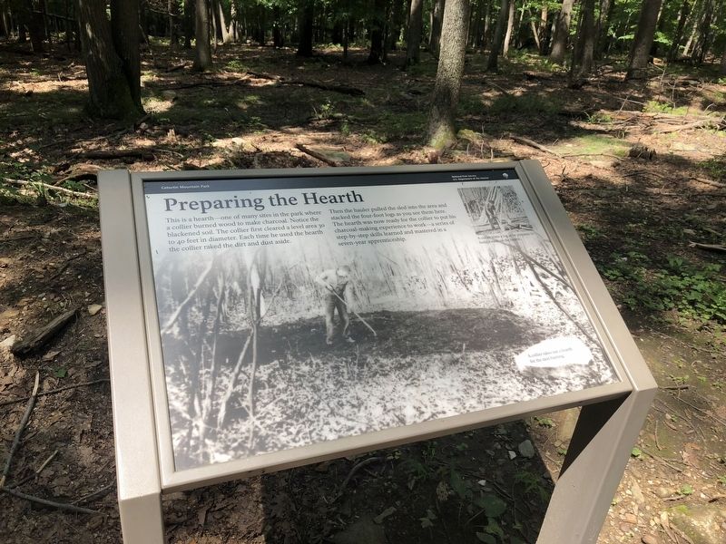 Preparing the Hearth Marker. Click for full size. Preparing the Hearth Marker image. Click for full size.