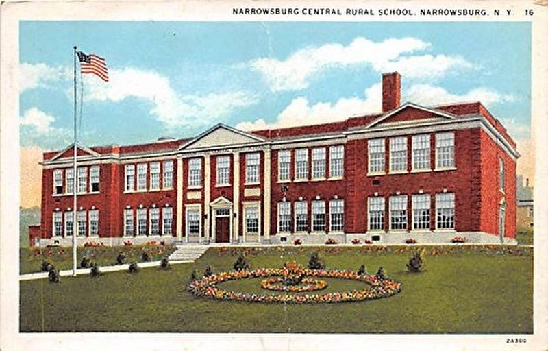 Narrowsburg Central Rural School Postcard image. Click for full size.