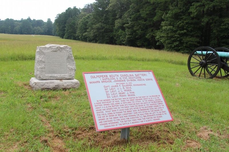 Culpepper's South Carolina Battery Marker. Click for full size. Culpepper's South Carolina Battery Marker image. Click for full size.