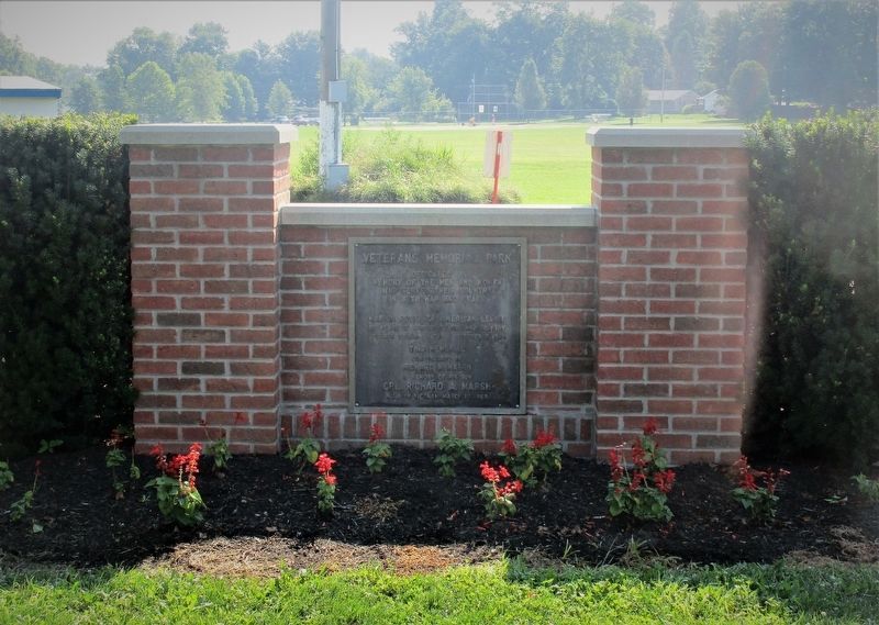 Blanchester Veterans' Memorial Park Marker image. Click for full size.