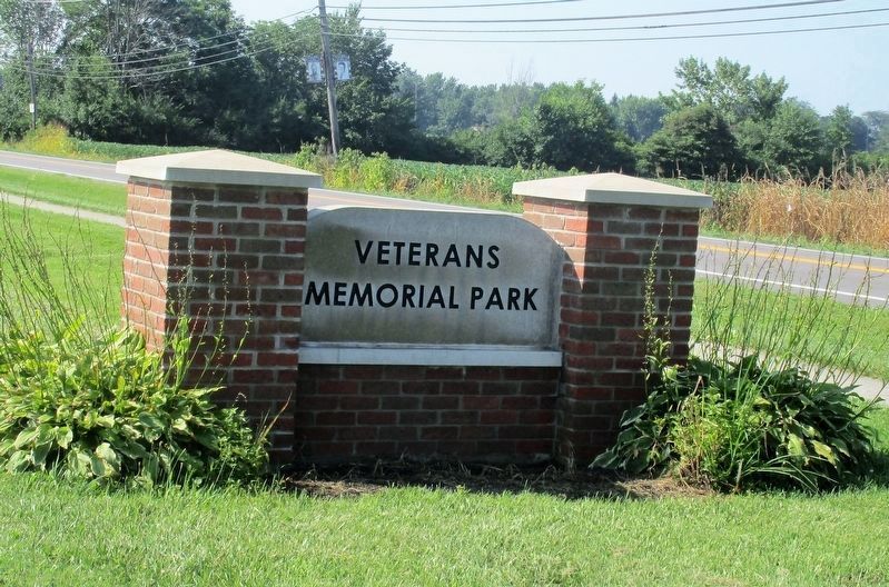 Blanchester Veterans Memorial Park Entrance Sign image. Click for full size.