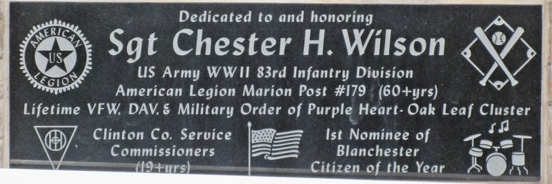 Sgt. Chester H. Wilson Memorial image. Click for full size.