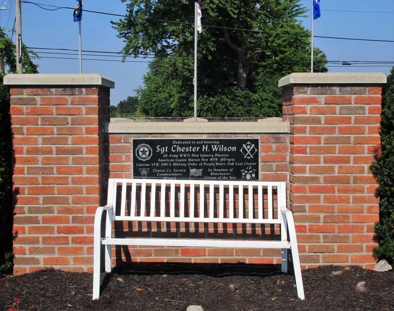 Sgt. Chester H. Wilson Memorial. Click for full size. Sgt. Chester H. Wilson Memorial image. Click for full size.