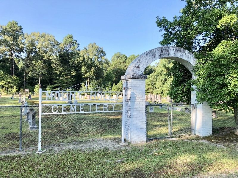Mount Holly Cemetery entrance gate. image. Click for full size.