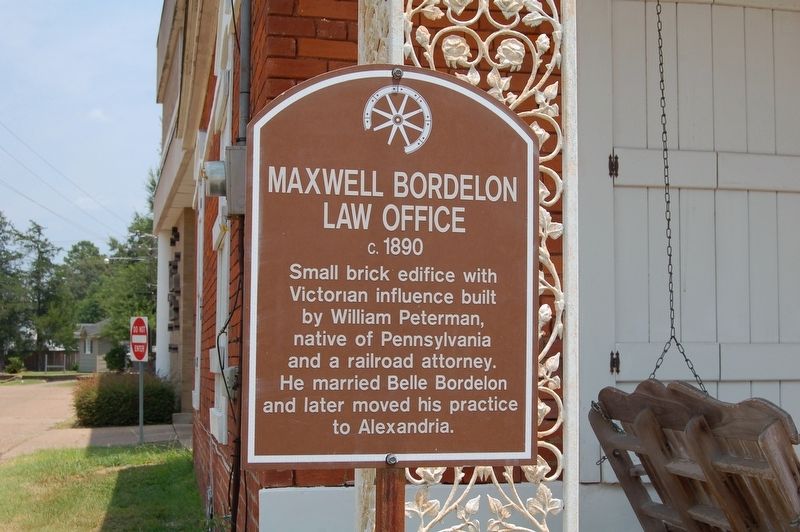 Maxwell Bordelon Law Office Marker image. Click for full size.