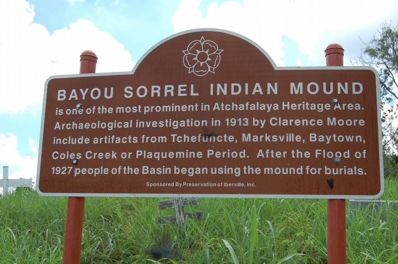 Bayou Sorrel Indian Mound Marker image. Click for full size.