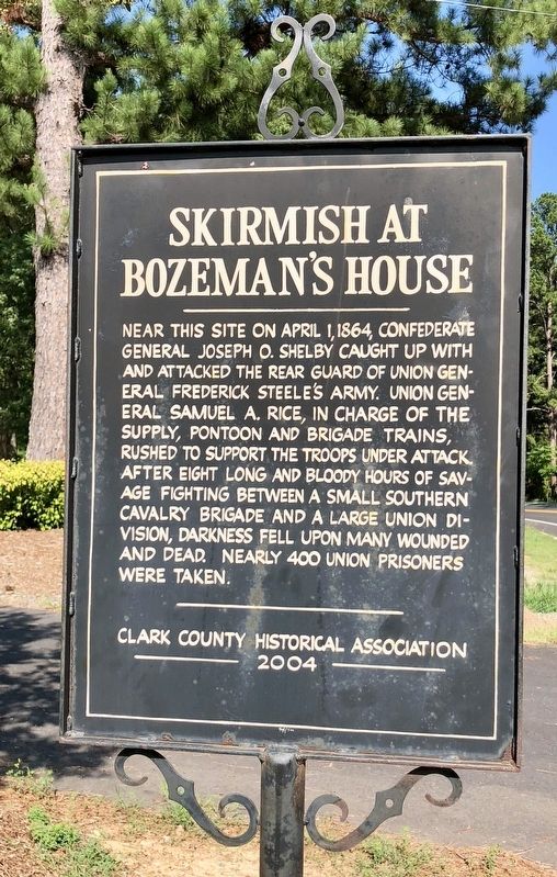 Skirmish at Bozeman's House Marker image. Click for full size.