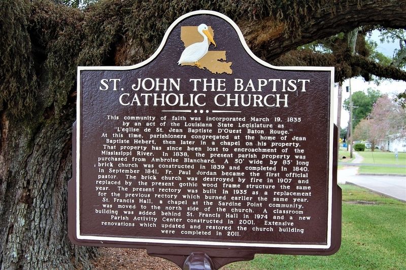 St. John the Baptist Catholic Church/Eglise Catholique St Jean Baptiste Marker image. Click for full size.