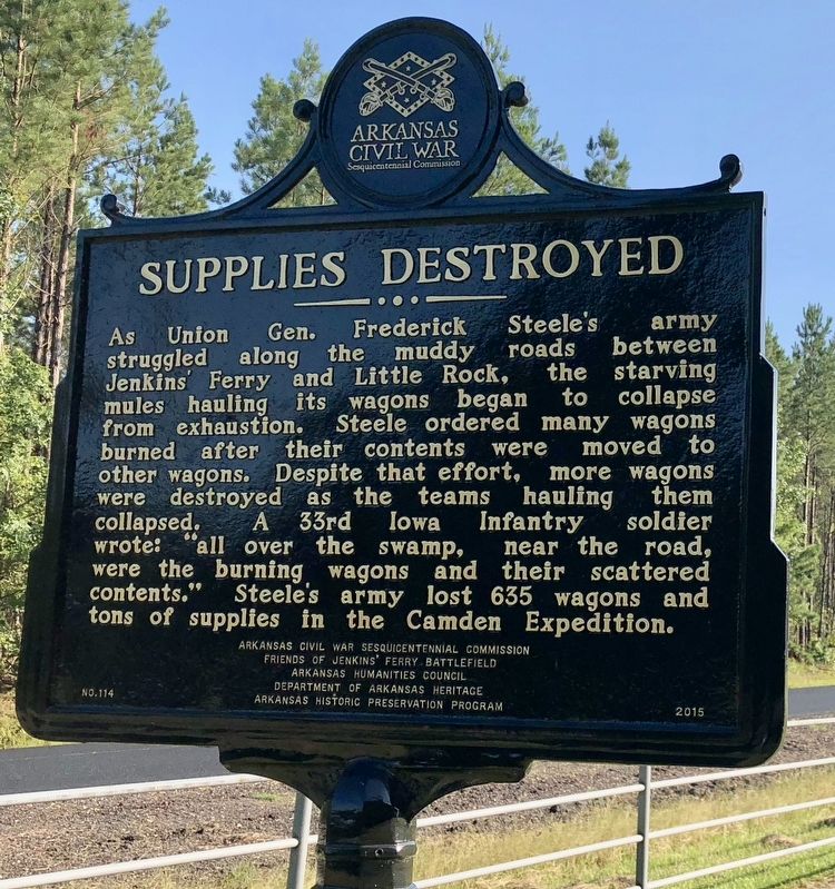 Supplies Destroyed Marker image. Click for full size.