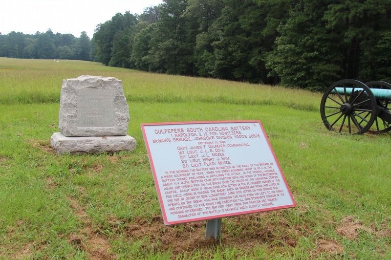 Culpepper's South Carolina Battery Marker. Click for full size. Culpepper's South Carolina Battery Marker image. Click for full size.