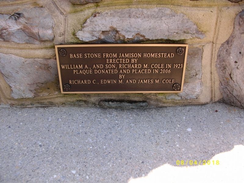 Plaque Inscription on bottom of Statue image. Click for full size.