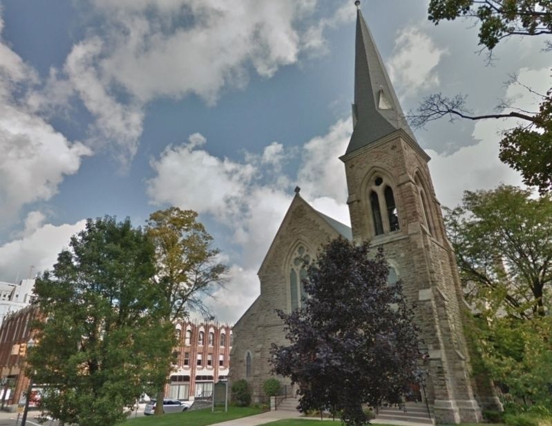 St. Paul's Episcopal Church (<i>tall view; marker visible at left</i>) image. Click for full size.