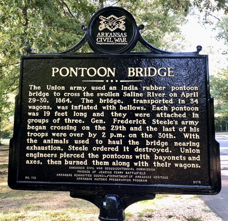 Pontoon Bridge Marker image. Click for full size.