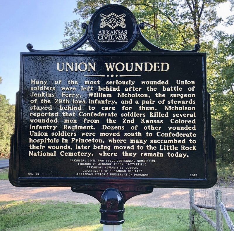 Union Wounded Marker. Click for full size. Union Wounded Marker image. Click for full size.