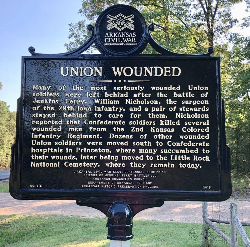 Union Wounded Marker image. Click for full size.