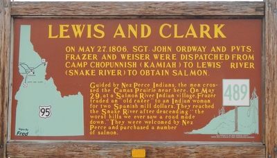 Lewis and Clark Marker. Click for full size. Lewis and Clark Marker image. Click for full size.