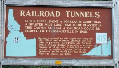 Railroad Tunnels Marker. Click for full size. Railroad Tunnels Marker image. Click for full size.