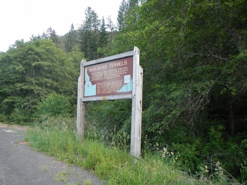 Railroad Tunnels Marker. Click for full size. Railroad Tunnels Marker image. Click for full size.