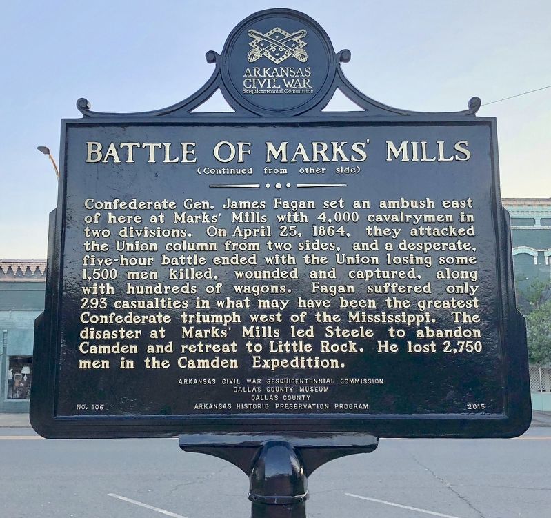Battle of Marks' Mills Marker image. Click for full size.